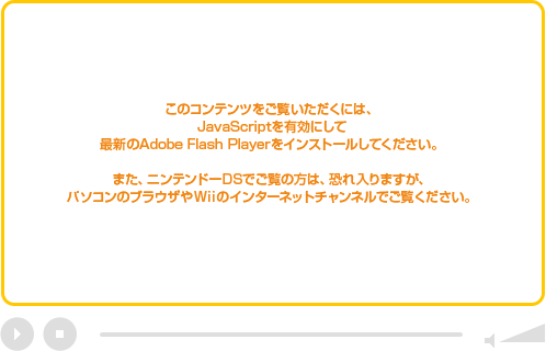 ̃Recɂ́AJavaScriptLɂčŐVAdobe Flash PlayerCXg[ĂB܂Ajeh[DSł́̕A܂Ap\R̃uEUWiĩC^[lbg`lłB