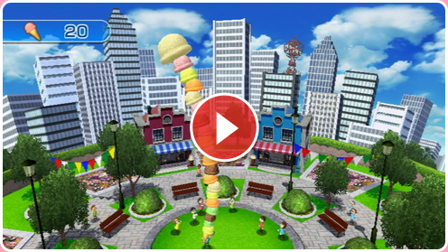 Wiiリモコンプラス バラエティ バラエティ豊かな12種類の遊び アイスクリームチャレンジ