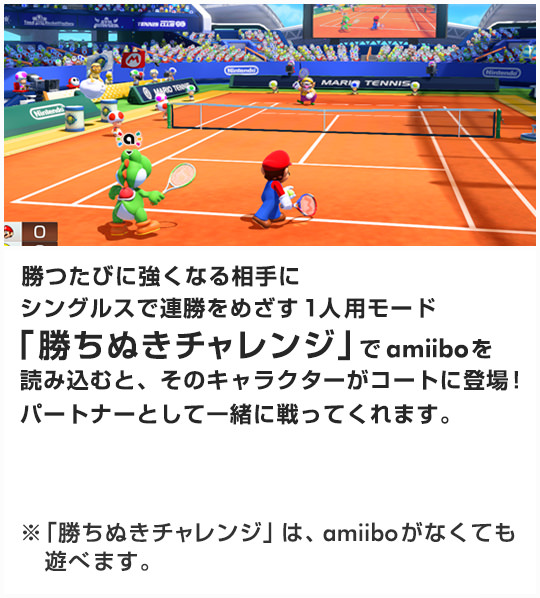 マリオテニス ウルトラスマッシュ Amiiboをパートナーに Wii U 任天堂